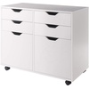 image:imageWinsome Halifax Mobile Storage Cabinet with 1 Door amp 5 Drawers in White Stylish amp Functional Home Storage Cabinet for Filing Kitchen Organization Moveable Furniture for Office Dorms ApartmentsWhite