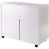 image:imageWinsome Halifax Mobile Storage Cabinet with 1 Door amp 5 Drawers in White Stylish amp Functional Home Storage Cabinet for Filing Kitchen Organization Moveable Furniture for Office Dorms ApartmentsWhite