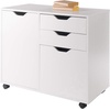 image:imageWinsome Halifax Mobile Storage Cabinet with 1 Door amp 5 Drawers in White Stylish amp Functional Home Storage Cabinet for Filing Kitchen Organization Moveable Furniture for Office Dorms ApartmentsWhite