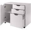 image:imageWinsome Halifax Mobile Storage Cabinet with 1 Door amp 5 Drawers in White Stylish amp Functional Home Storage Cabinet for Filing Kitchen Organization Moveable Furniture for Office Dorms ApartmentsWhite