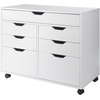 image:imageWinsome Halifax Mobile Storage Cabinet with 1 Door amp 5 Drawers in White Stylish amp Functional Home Storage Cabinet for Filing Kitchen Organization Moveable Furniture for Office Dorms ApartmentsWhite