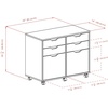 image:imageWinsome Halifax Mobile Storage Cabinet with 1 Door amp 5 Drawers in White Stylish amp Functional Home Storage Cabinet for Filing Kitchen Organization Moveable Furniture for Office Dorms ApartmentsBlack