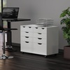 image:imageWinsome Halifax Mobile Storage Cabinet with 1 Door amp 5 Drawers in White Stylish amp Functional Home Storage Cabinet for Filing Kitchen Organization Moveable Furniture for Office Dorms ApartmentsWhite