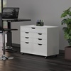 image:imageWinsome Halifax Mobile Storage Cabinet with 1 Door amp 5 Drawers in White Stylish amp Functional Home Storage Cabinet for Filing Kitchen Organization Moveable Furniture for Office Dorms ApartmentsWhite