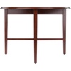 image:imageWinsome Hannah Foldable Round Dining Table 42 Wide with Set of 2 Chairs Light OakWalnut