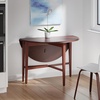 image:imageWinsome Hannah Foldable Round Dining Table 42 Wide with Set of 2 Chairs Light OakWalnut