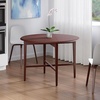 image:imageWinsome Hannah Foldable Round Dining Table 42 Wide with Set of 2 Chairs Light OakWalnut