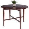 image:imageWinsome Hannah Foldable Round Dining Table 42 Wide with Set of 2 Chairs Light OakWalnut