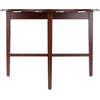 image:imageWinsome Hannah Foldable Round Dining Table 42 Wide with Set of 2 Chairs Light OakWalnut