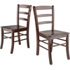 image:imageWinsome Inglewood 5PC Set Table w 4 Ladderback Chairs Dining Walnut