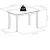 image:imageWinsome Inglewood 5PC Set Table w 4 Ladderback Chairs Dining Walnut