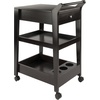 image:imageWinsome Jeston 3Tier Serving Cart  Rolling Utility Bar Cart with Wheels for Snacks Drinks Kitchen Essentials Storage amp Organization for the Home or Apartment