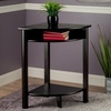 image:imageWinsome LISO 311inch x 20 12inch x 20 12inch Composite Wood Corner Table with Cube Storage Dark Brown