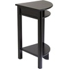 image:imageWinsome LISO 311inch x 20 12inch x 20 12inch Composite Wood Corner Table with Cube Storage Dark Brown