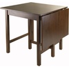 image:imageWinsome Lynden Extendable Dining Table with 4 LadderBack Chairs 48 Wide 30 High Walnut4 Chairs