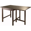 image:imageWinsome Lynden Extendable Dining Table with 4 LadderBack Chairs 48 Wide 30 High Walnut4 Chairs