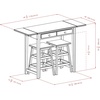 image:imageWinsome Mercer Double Drop Leaf Table with 2 Stools