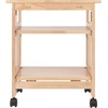 image:imageWinsome Mission 2Shelf Wood Mobile Printer Stand Brown 81628