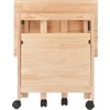 image:imageWinsome Mission 2Shelf Wood Mobile Printer Stand Brown 81628