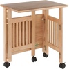 image:imageWinsome Mission 2Shelf Wood Mobile Printer Stand Brown 81628