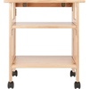 image:imageWinsome Mission 2Shelf Wood Mobile Printer Stand Brown 81628