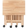 image:imageWinsome Mission 2Shelf Wood Mobile Printer Stand Brown 81628