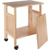 image:imageWinsome Mission 2Shelf Wood Mobile Printer Stand Brown 81628