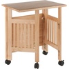 image:imageWinsome Mission 2Shelf Wood Mobile Printer Stand Brown 81628