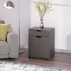 image:imageWinsome Nova Storage Cabinet with Drawer 19 Wide WhiteCharcoal