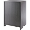 image:imageWinsome Nova Storage Cabinet with Drawer 19 Wide WhiteCharcoal