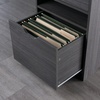 image:imageWinsome Nova Storage Cabinet with Drawer 19 Wide WhiteCharcoal