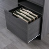 image:imageWinsome Nova Storage Cabinet with Drawer 19 Wide WhiteCharcoal