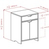 image:imageWinsome Nova Storage Cabinet with Drawer 19 Wide WhiteWhite