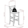 image:imageWinsome Piece Fiona Back stool Brown