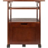 image:imageWinsome Piper 3Shelf Wood Mobile Printer Stand Brown 94427