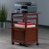 image:imageWinsome Piper 3Shelf Wood Mobile Printer Stand Brown 94427