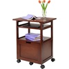 image:imageWinsome Piper 3Shelf Wood Mobile Printer Stand Brown 94427