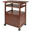 image:imageWinsome Piper 3Shelf Wood Mobile Printer Stand Brown 94427