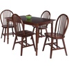 image:imageWinsome Ravenna 5Pc Dining Table with Windsor Chairs Walnut