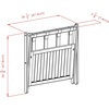 image:imageWinsome Reese Luggage Rack with Storage Shelf for Guest Room Bedroom Foldable No Assembly EspressoCappuccino