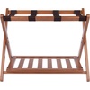 image:imageWinsome Reese Luggage Rack with Storage Shelf for Guest Room Bedroom Foldable No Assembly EspressoTeak