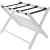 image:imageWinsome Reese Luggage Rack with Storage Shelf for Guest Room Bedroom Foldable No Assembly EspressoWhite