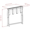 image:imageWinsome Scarlett Luggage Rack in Cappuccino Sturdy Folding Suitcase and Bag Stand for Guest Room Bedroom Must Have Foldable Storage Essential for Guests Small Businesses HomeWalnut