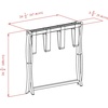 image:imageWinsome Scarlett Luggage Rack in Cappuccino Sturdy Folding Suitcase and Bag Stand for Guest Room Bedroom Must Have Foldable Storage Essential for Guests Small Businesses HomeNatural