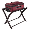 image:imageWinsome Scarlett Luggage Rack in Cappuccino Sturdy Folding Suitcase and Bag Stand for Guest Room Bedroom Must Have Foldable Storage Essential for Guests Small Businesses HomeEspresso