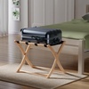 image:imageWinsome Scarlett Luggage Rack in Cappuccino Sturdy Folding Suitcase and Bag Stand for Guest Room Bedroom Must Have Foldable Storage Essential for Guests Small Businesses HomeNatural