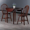 image:imageWinsome Sorella 3Pc Drop Leaf Dining Table with Windsor Chairs Walnut