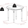 image:imageWinsome Sorella 3Pc Drop Leaf Dining Table with Windsor Chairs Walnut