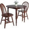 image:imageWinsome Sorella 3Pc Drop Leaf Dining Table with Windsor Chairs Walnut