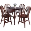 image:imageWinsome Sorella 5Pc Drop Leaf Dining Table with Windsor Chairs Walnut